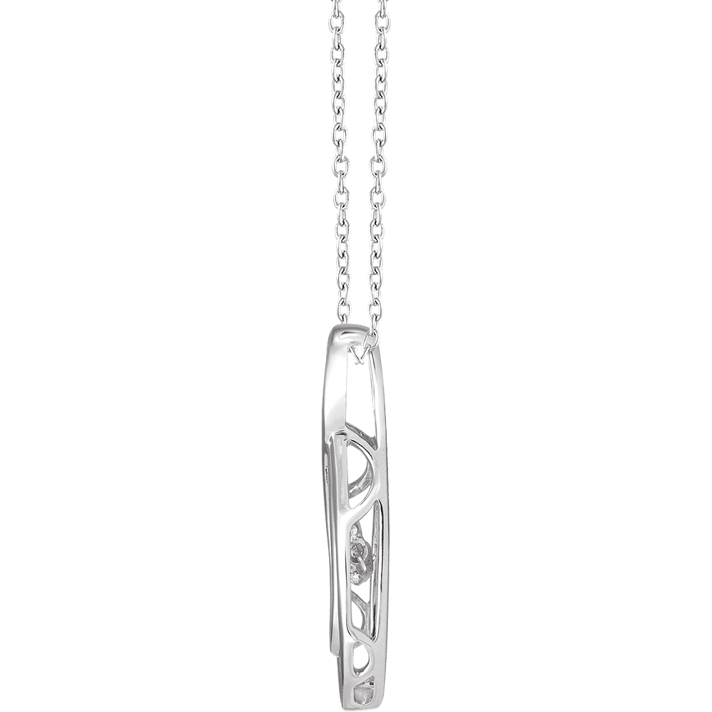 Dancing Diamond Infinity Pendant